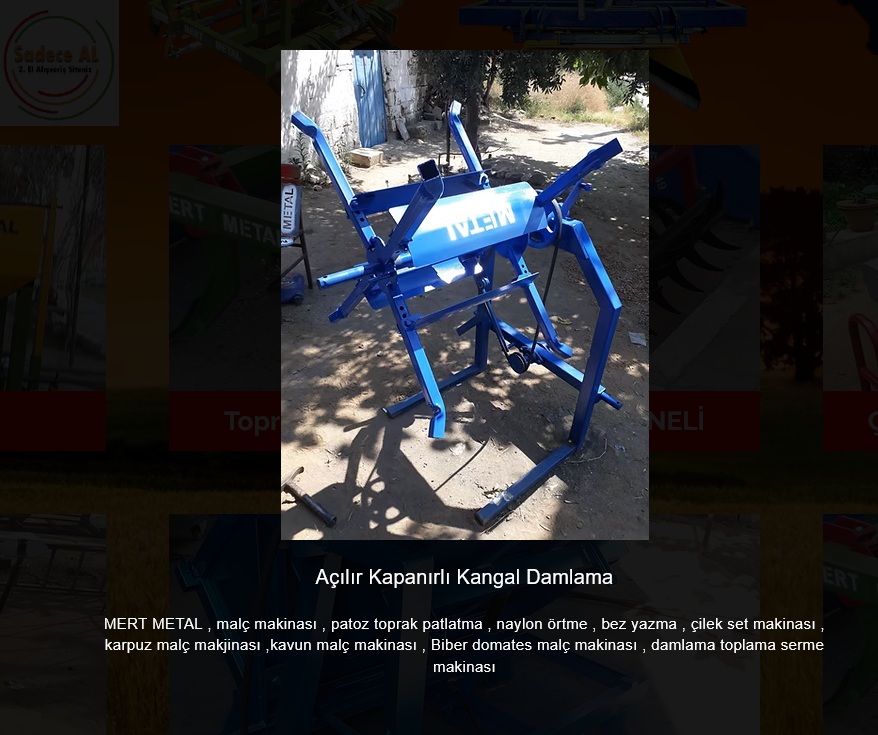 Kangal damlama makinesi - acilir kapanir kangal sistemi