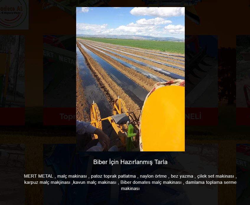 Biber tarlasi malclama hazirligi - malc makinesi ile sirt yapma