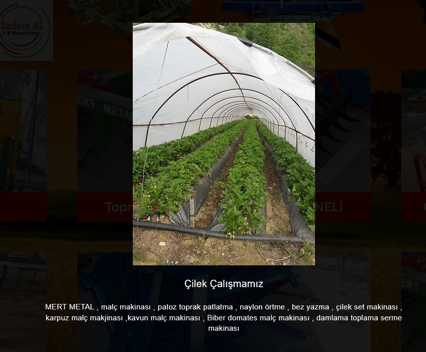 Cilek malclama sera ici uygulama - Mert Metal malc makinesi