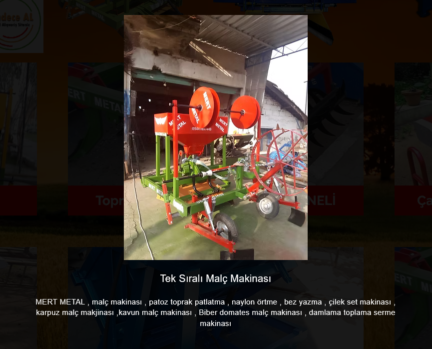 Tek sirali malc makinesi - cilek, domates, biber icin naylon ortme makinesi