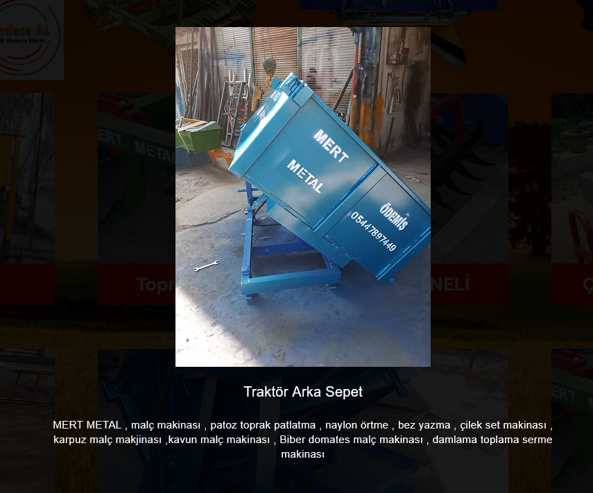 Traktor arka sepet - standart model