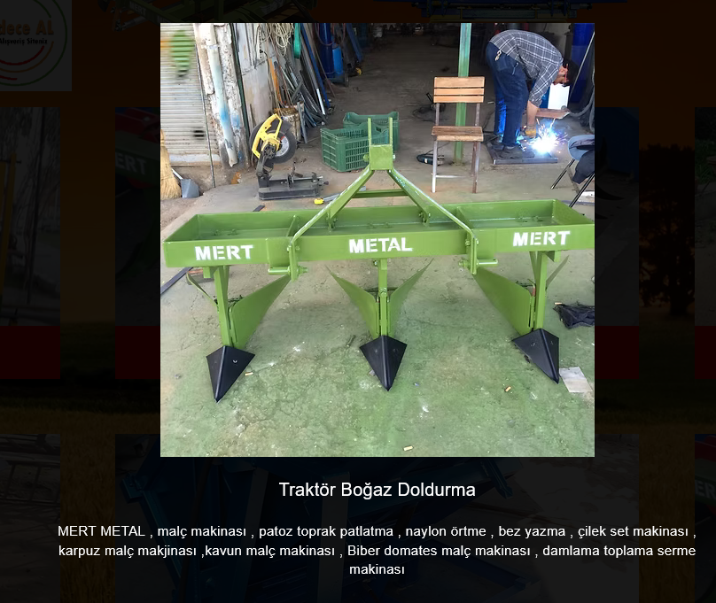 Bogaz dokuma makinesi - bitki bogazlarina toprak yigilama